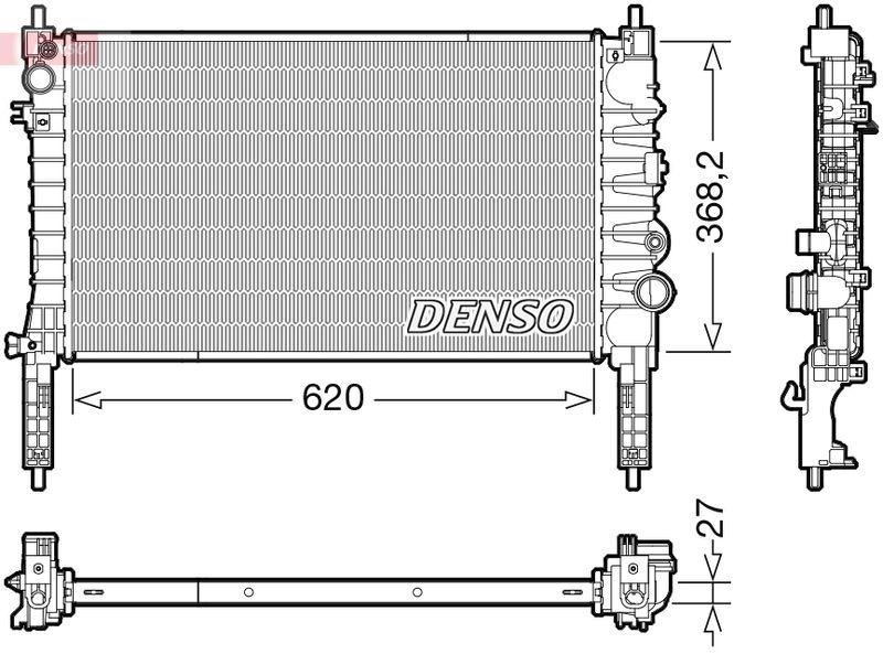 DENSO DRM20122 Kühler OPEL MOKKA / MOKKA X (J13) 1.4 (13-)