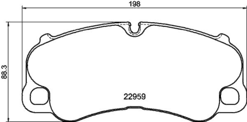 HELLA 8DB 355 043-921 Scheibenbremsbelagsatz