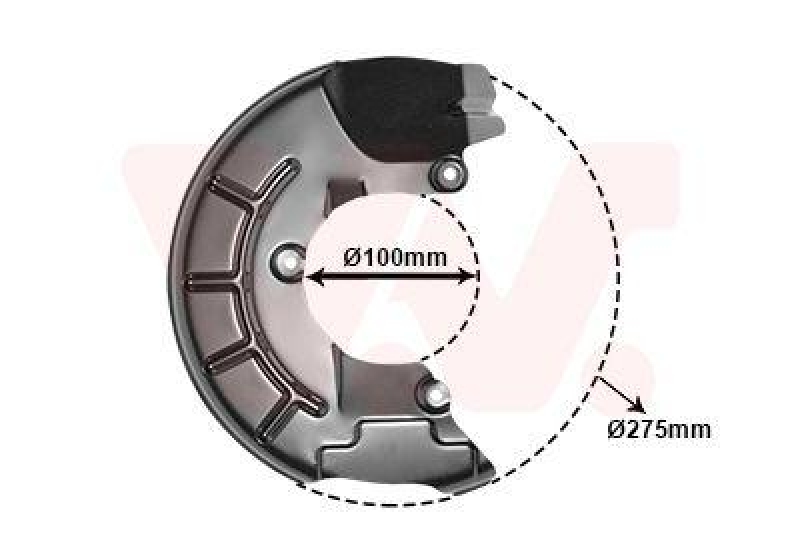 VAN WEZEL 5829372 Spritzblech Bremsscheibe vorne rechts