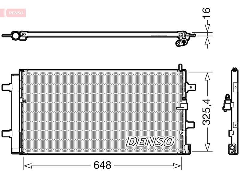 DENSO DCN02040 Kondensator AUDI /VW Gruppe OE Nr. 8R0260401D