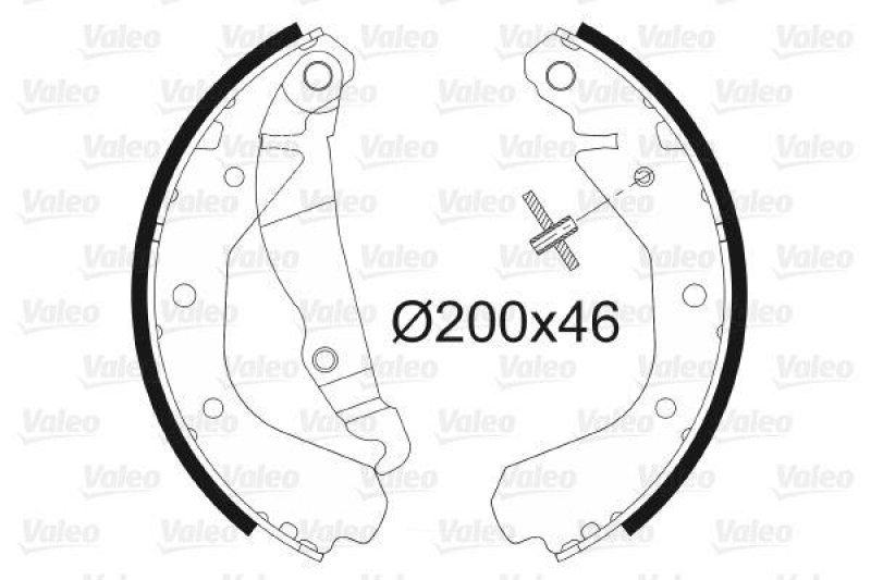 VALEO 562038 Bremsbacken-Satz