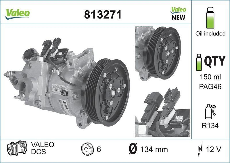 VALEO 813271 Kompressor VOLVO S80, V70, XC60, XC70