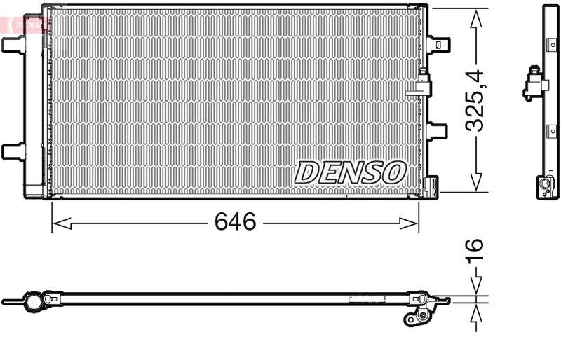 DENSO DCN02041 Kondensator AUDI A4 2.0 TDI (04/2008->12/2015)