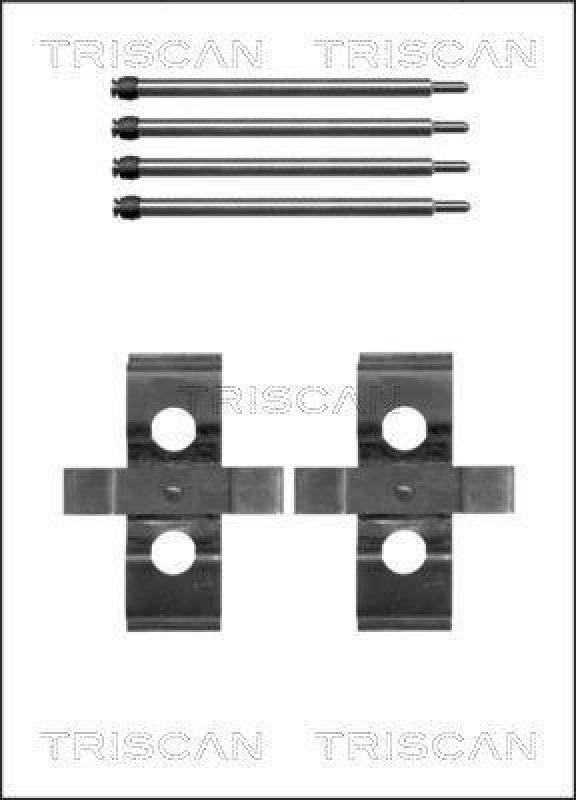 TRISCAN 8105 231601 Montagesatz, Scheibenbremsbelag für Mercedes