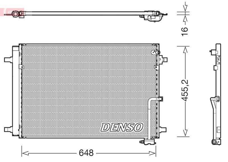 DENSO DCN02042 Kondensator AUDI /VW Gruppe OE Nr. 4H0260401C