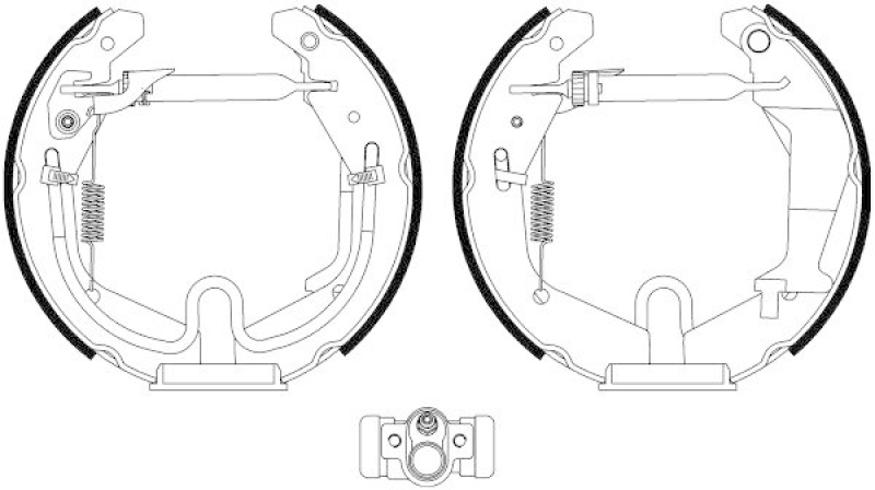 HELLA 8DB 355 022-981 Bremsbackensatz R1343