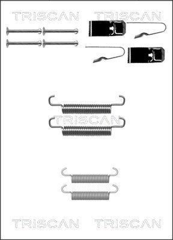 TRISCAN 8105 802001 Montagesatz F. Bremsbacken, Handbremse für Iveco,Nissan