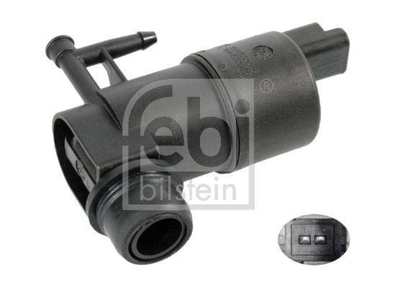 FEBI BILSTEIN 109286 Waschwasserpumpe für Scheibenreinigungsanlage, mit Dichtring für NISSAN