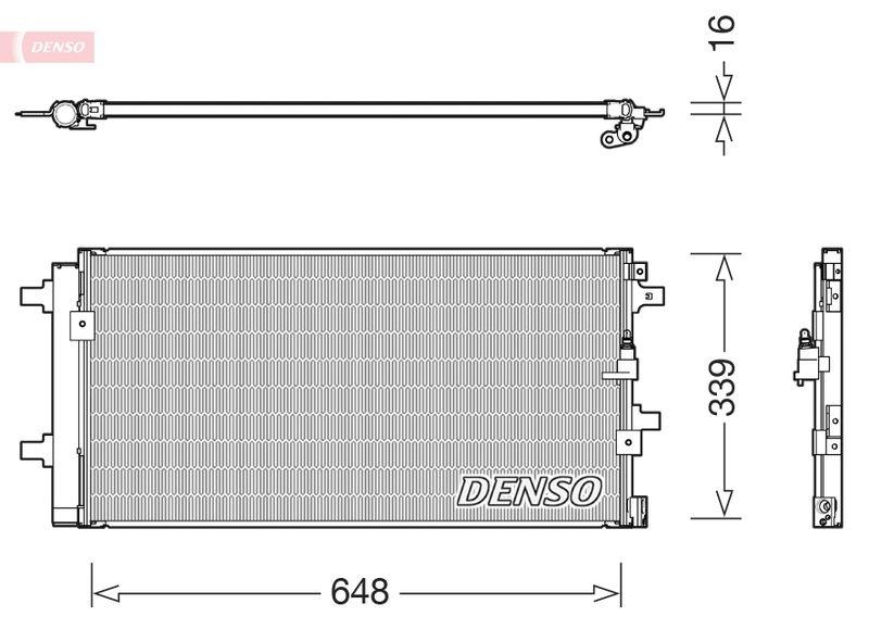 DENSO DCN02043 Kondensator AUDI /VW Gruppe OE Nr. 8K0260401S