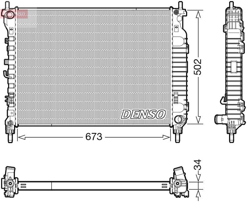 DENSO DRM20125 Kühler OPEL ANTARA A (L07) 2.0 CDTI 4x4 (10-15)