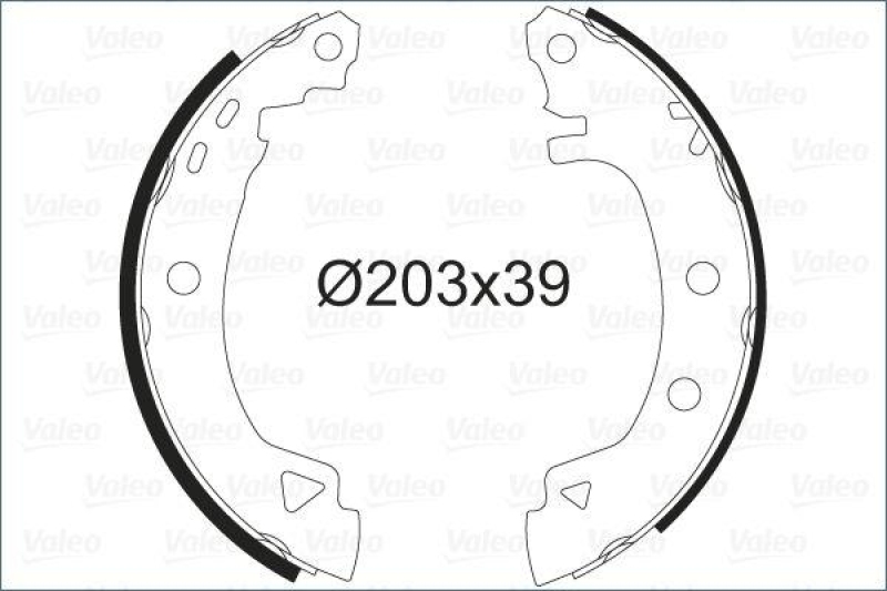 VALEO 562041 Bremsbacken-Satz