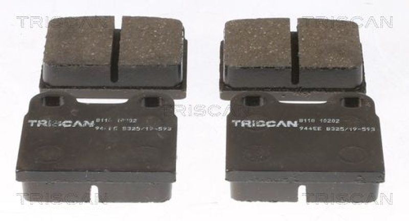 TRISCAN 8110 10202 Bremsbelag Vorne / Hinten für Opel, Saab, Volvo, Vw