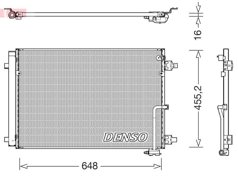 DENSO DCN02045 Kondensator AUDI /VW Gruppe OE Nr. 4H0260401D