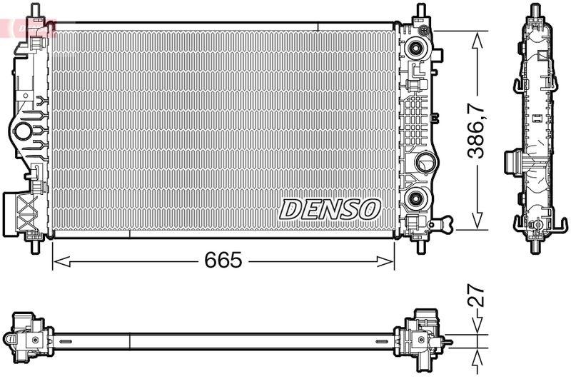 DENSO DRM20126 Kühler OPEL CASCADA (W13) 1.6 SIDI (13-19)