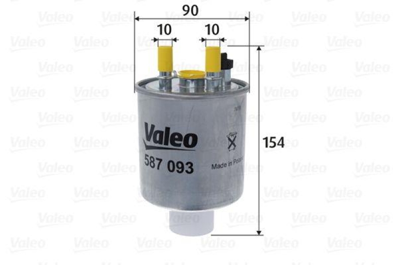 VALEO 587093 Kraftstofffilter, Diesel