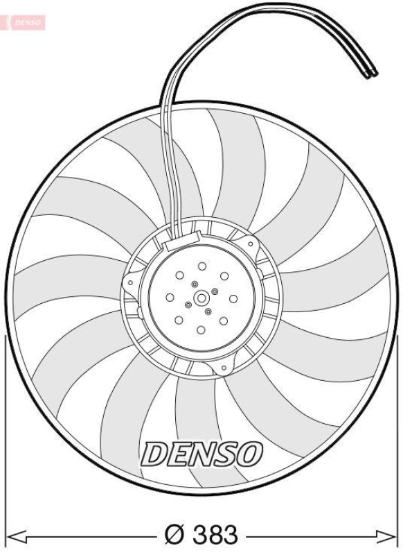 DENSO DER02007 Kühlerlüfter AUDI A6 Avant (4F5, C6) 2.0 TFSI 2.0 (00-11)