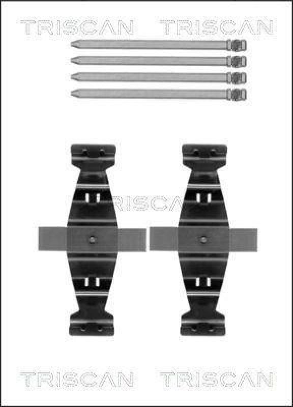 TRISCAN 8105 231609 Montagesatz, Scheibenbremsbelag für Mercedes