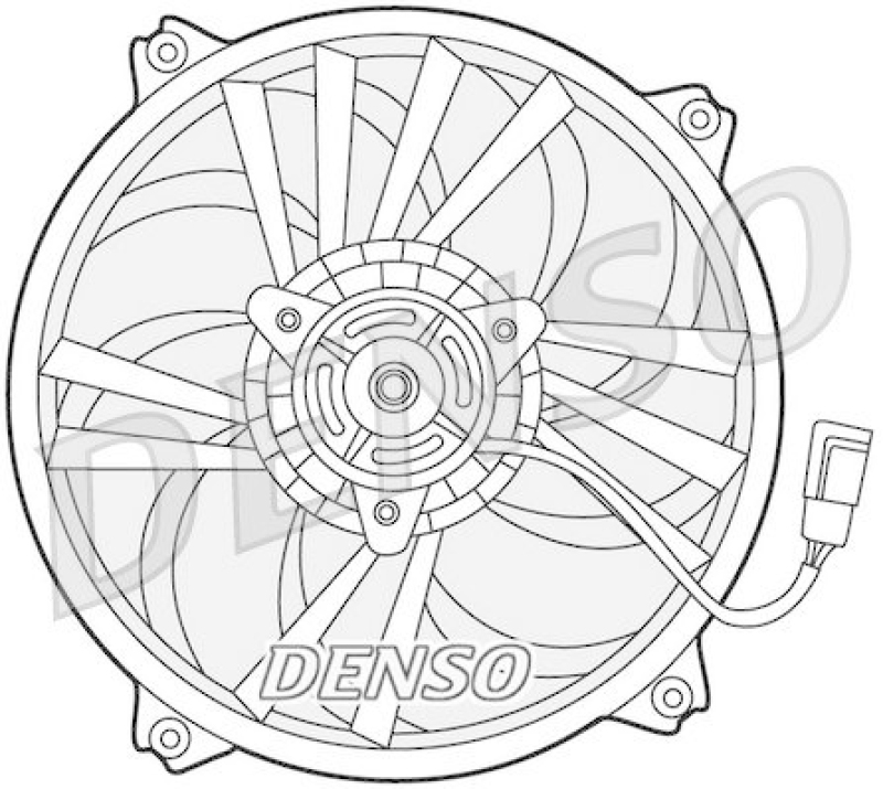 DENSO DER21015 Kühlerlüfter PEUGEOT PARTNER Box 1.6 HDi (2008 - )