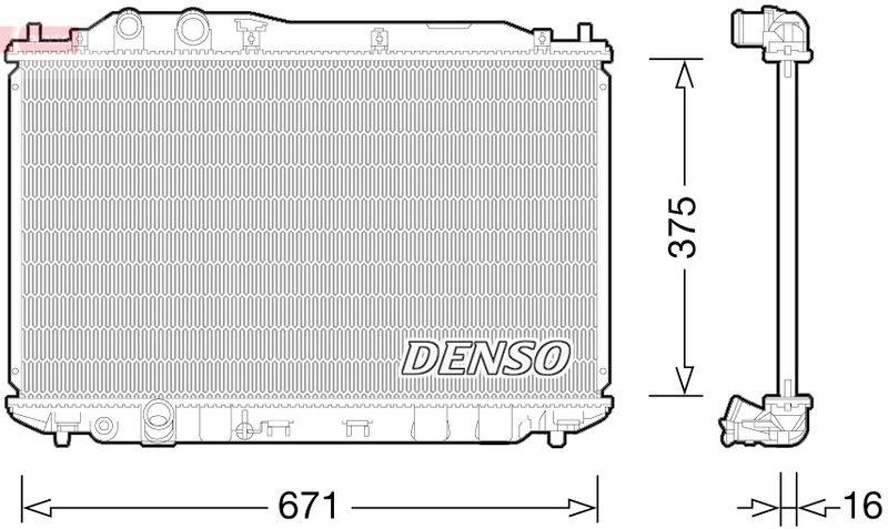 DENSO DRM40028 Kühler HONDA CIVIC VIII (05-)