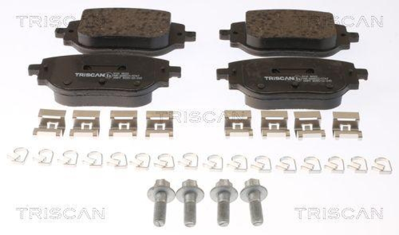 TRISCAN 8110 10122 Bremsbelag Hinten für Peugeot, Citroen, Opel