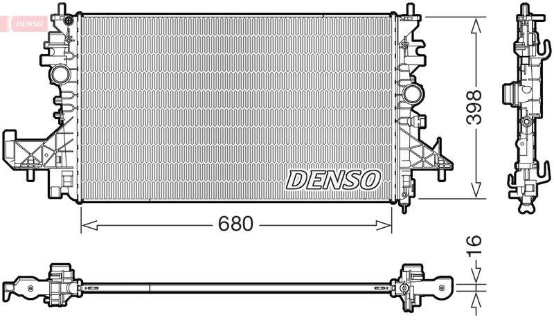 DENSO DRM20128 Kühler OPEL ASTRA K (B16) 1.4 (15-22)