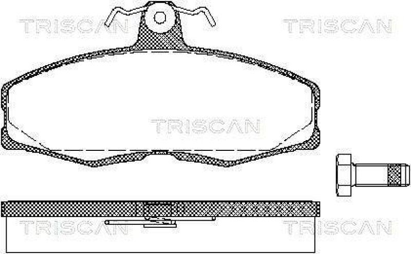 TRISCAN 8110 10232 Bremsbelag Vorne für Ford, Skoda