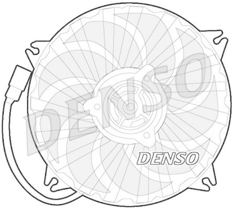 DENSO DER21016 Kühlerlüfter PEUGEOT 406 Break (8E/F) 2.0 HDI 110 (1999 - 2004)