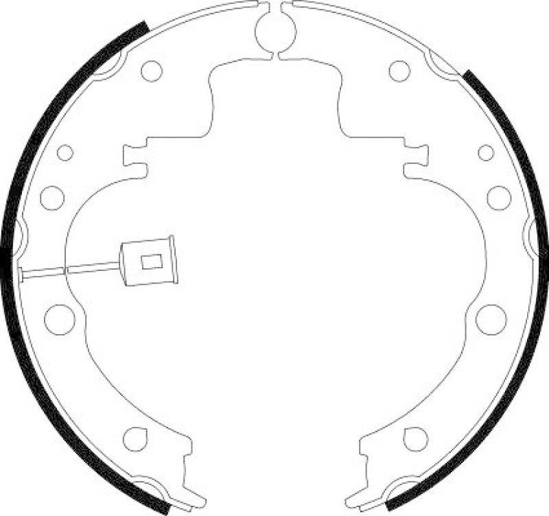 HELLA 8DB 355 001-971 Bremsbackensatz H9180