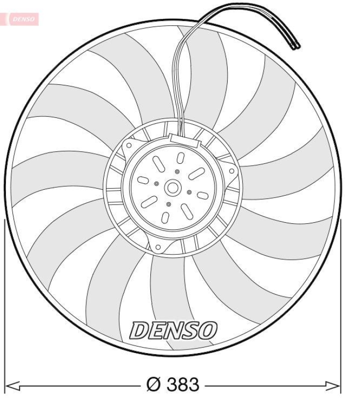 DENSO DER02009 Kühlerlüfter AUDI A4 (8E2, B6) 2.0 2.0 (00-04)