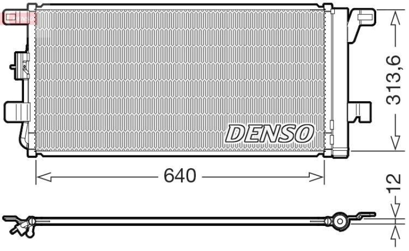 DENSO DCN02049 Kondensator A/C AUDI Q5 (FYB, FYG) 3.0 SQ5 TFSI quattro (16-)