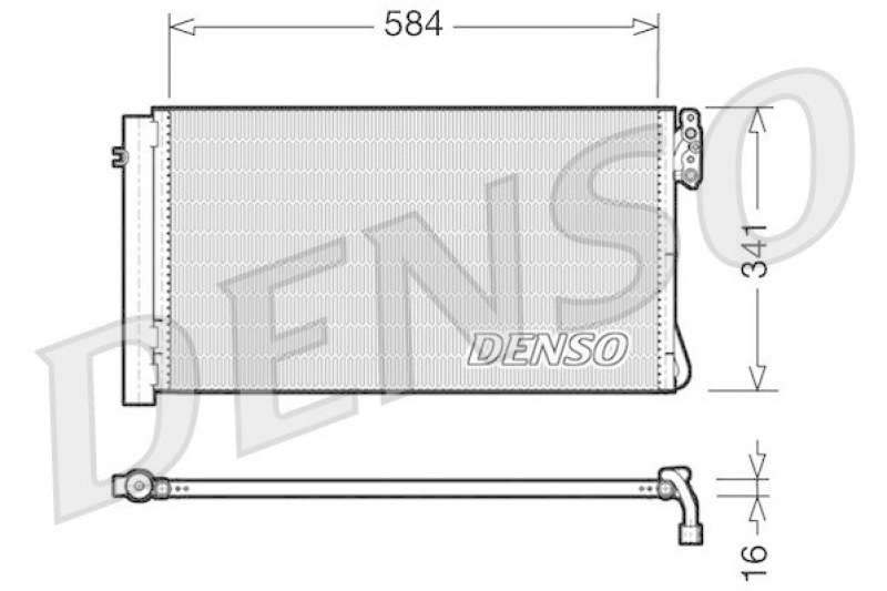 DENSO DCN05012 Kondensator A/C BMW X3 (F25) xDrive 20 d (2010 - )