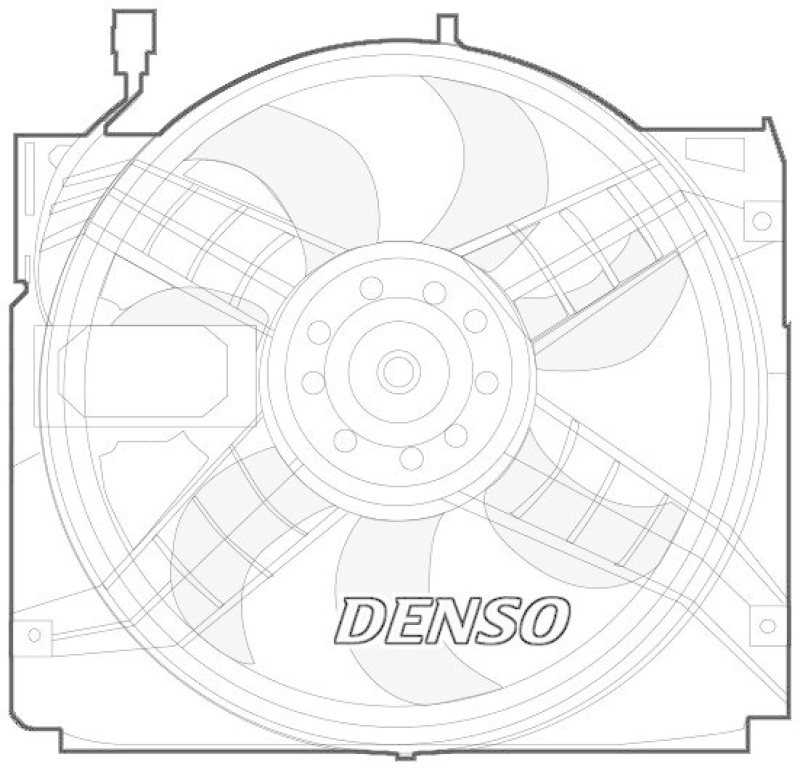 DENSO DER05004 Kühlerlüfter BMW 3 Convertible (E46) 320 Cd 02/2005->01/2006