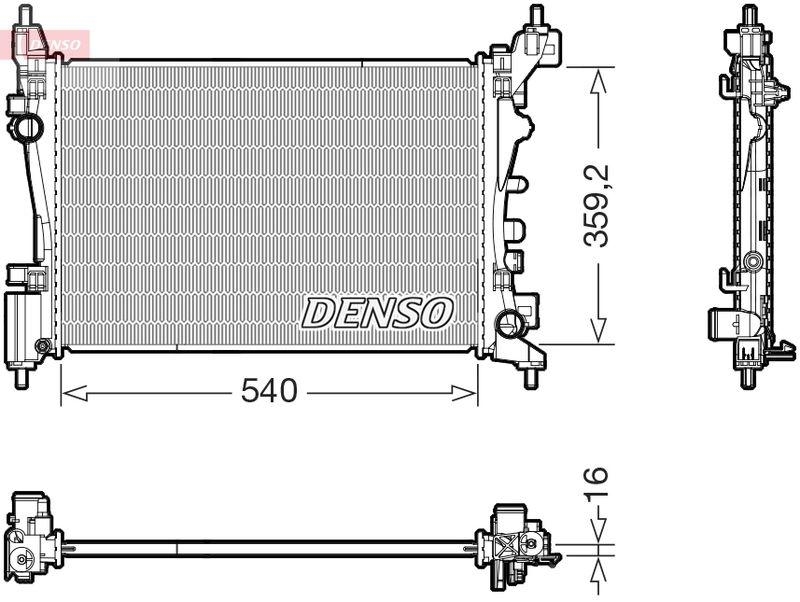 DENSO DRM20130 Kühler OPEL CORSA E (X15) 1.4 (14-)