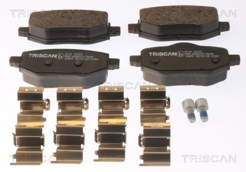 TRISCAN 8110 10125 Bremsbelag Hinten für Peugeot, Opel