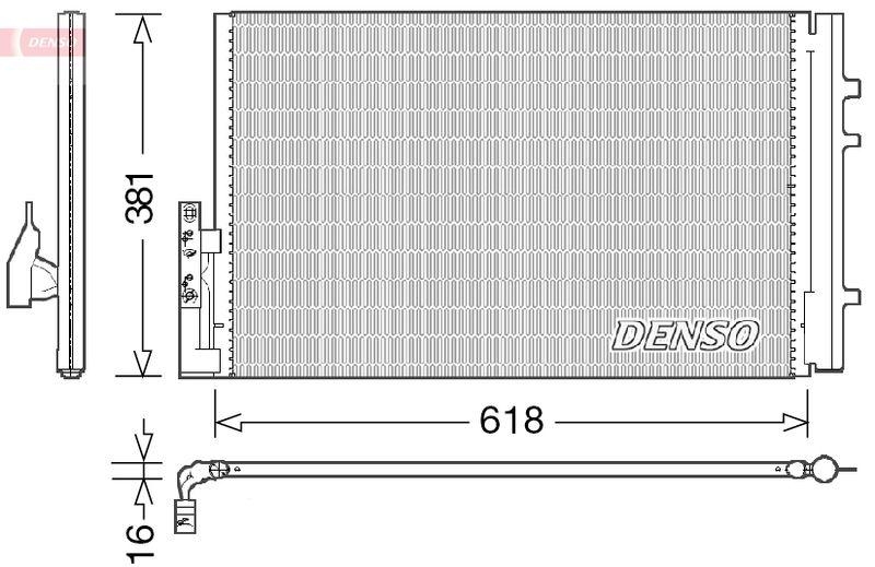 DENSO DCN05014 Kondensator A/C BMW X3 (F25) xDrive 20 d (2010 - )