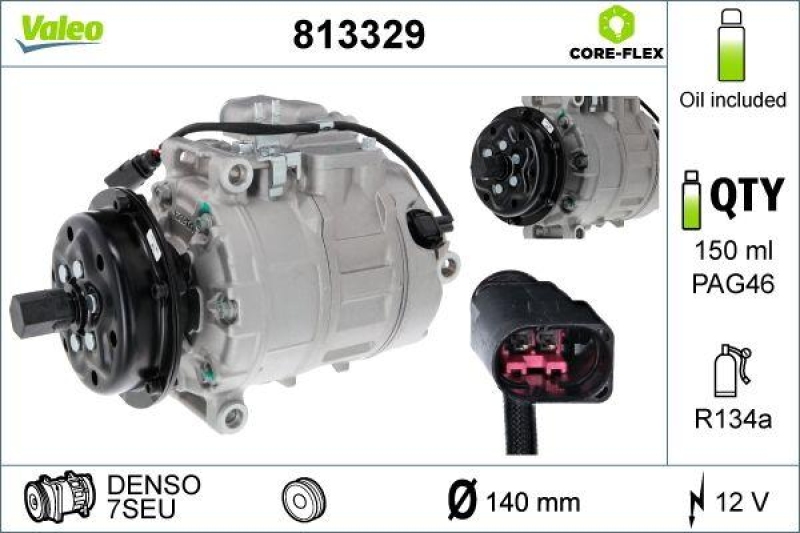 VALEO 813329 Kompressor VOLKSWAGEN TOUAREG I