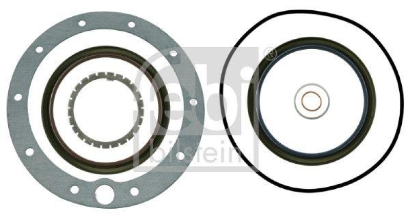 FEBI BILSTEIN 08489 Dichtungssatz für Außenplanetengetriebe mit kleinem Sicherungsblech für Mercedes-Benz