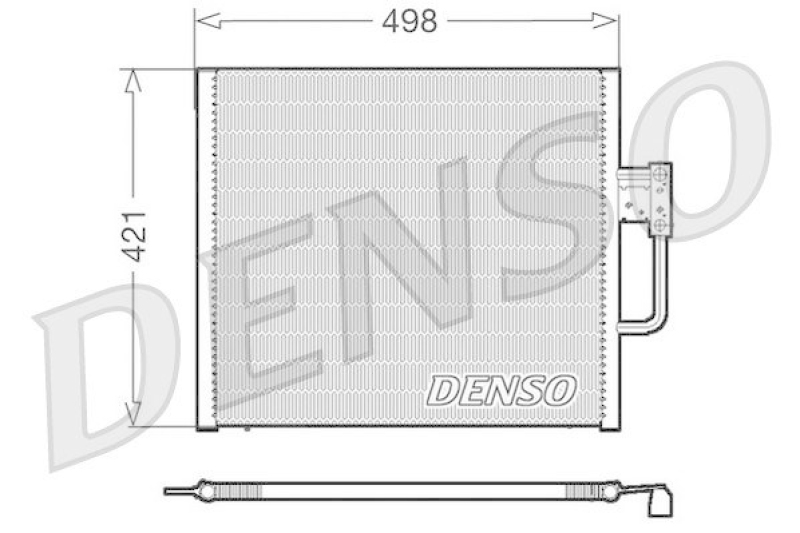 DENSO DCN05015 Kondensator A/C BMW 5 (E39) 523 i (1995 - 2000)