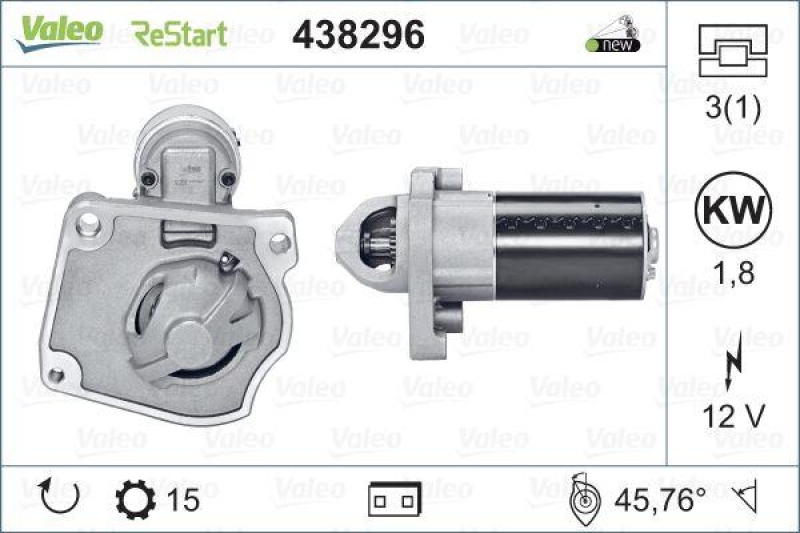 VALEO 438296 ReStarter Neu - ORIGINS