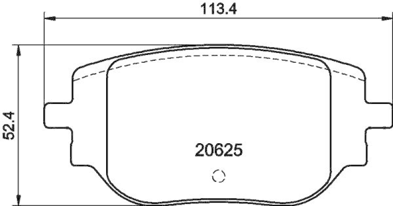 HELLA 8DB 355 044-341 Scheibenbremsbelagsatz