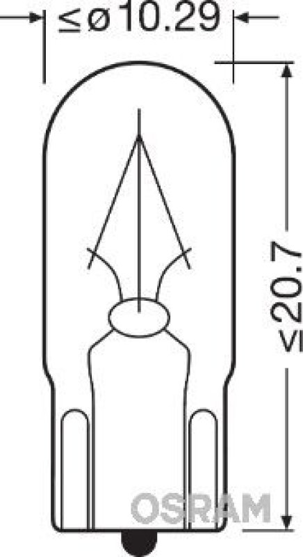 OSRAM 2840 Glühbirne Innenraumleuchte 24V 2W