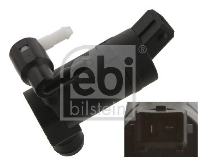 FEBI BILSTEIN 34865 Waschwasserpumpe für Scheibenreinigungsanlage, mit Dichtring für Ford