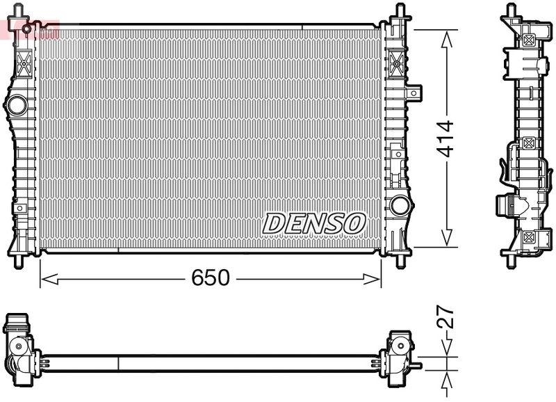 DENSO DRM21104 Kühler CITROËN C4 Picasso II (13-)