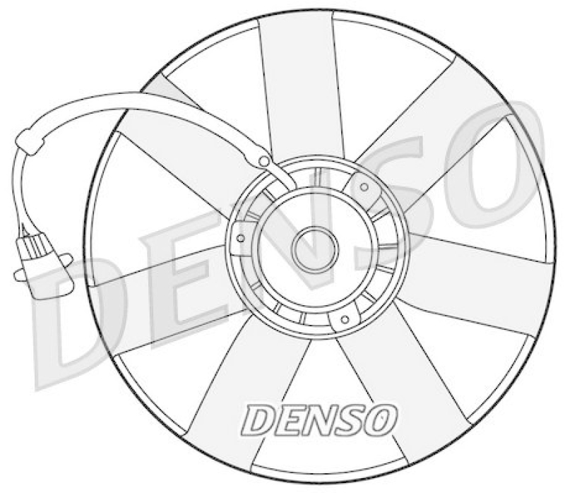 DENSO DER32002 Kühlerlüfter VW GOLF IV (1J1) 1.9 TDI (1997 - 2004)