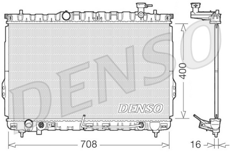 DENSO DRM41002 Kühler HYUNDAI SANTA FÉ I (SM) 2.4 16V (2001 - 2006)