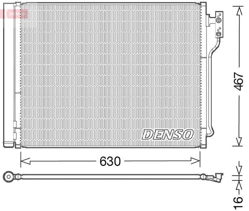 DENSO DCN05031 Kondensator BMW 5 (F10, F11) 520 i 2.0 (10-16)