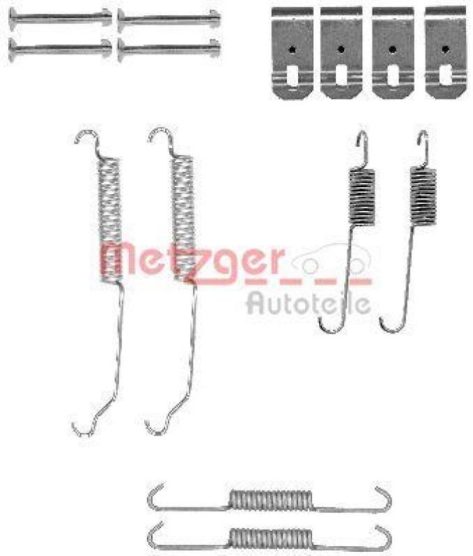 METZGER 105-0015 Zubehörsatz, Bremsbacken für MAZDA