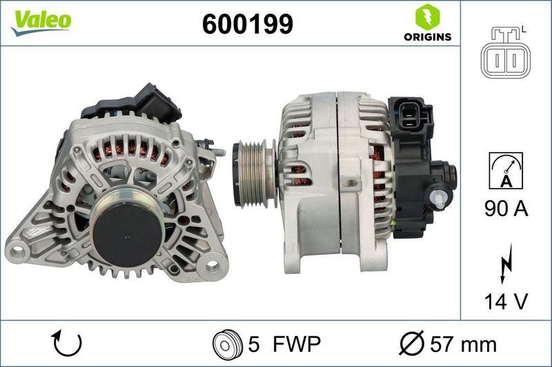 VALEO 600199 Generator Neu - ORIGINS