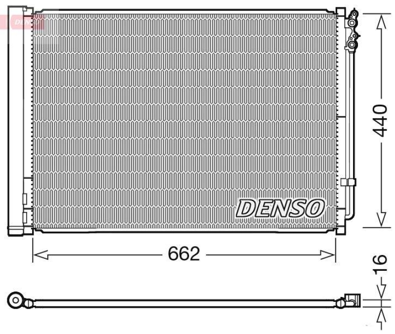 DENSO DCN05032 Kondensator BMW 5 (F10, F11) 520 d 2.0 (09-16)