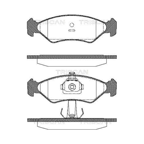 TRISCAN 8110 10505 Bremsbelagsatz Scheibenbremse